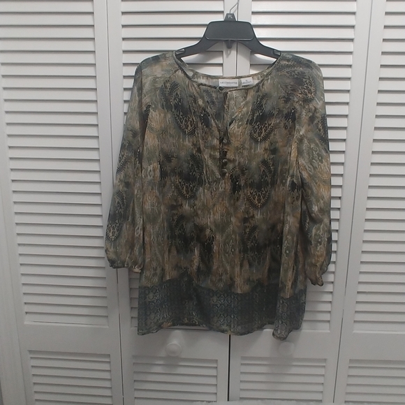 Broche Liz Claiborne Ange En Or émail Beige Avec Cristaux - Occasion